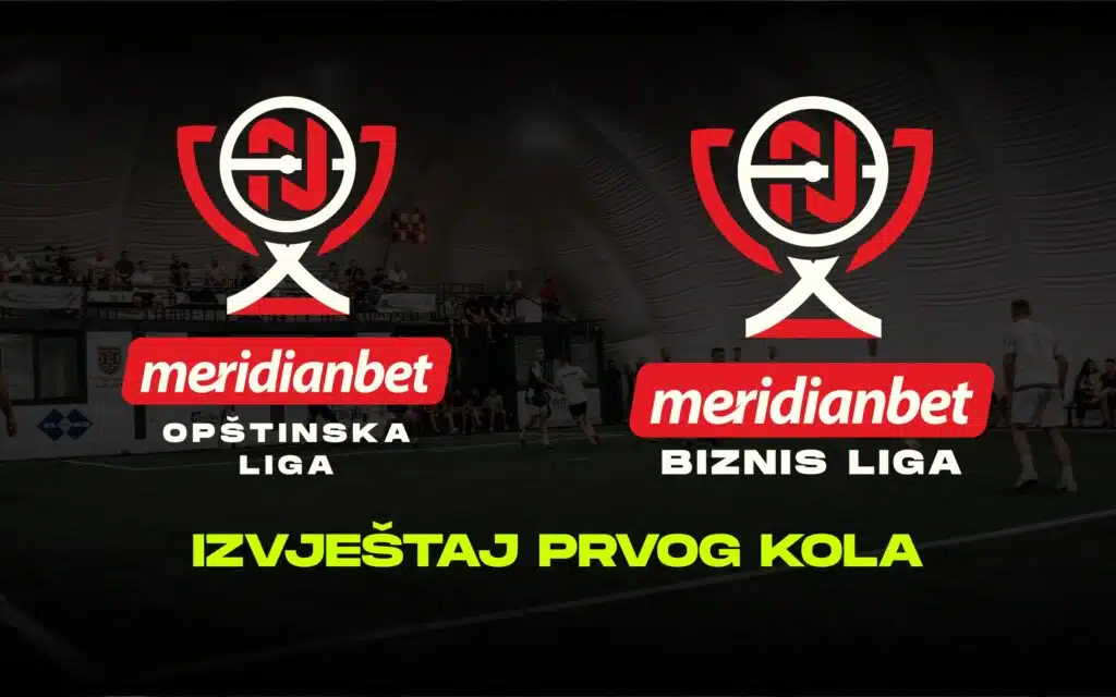 Izvještaj prvog kola Meridianbet Opštinske i Biznis lige Nikšić 2026/27 — balon sala Elit les